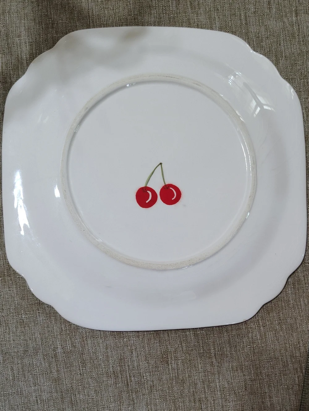 Vintage 1940s Decorative Fruit Ceramic Serving Plates- Set Of 2